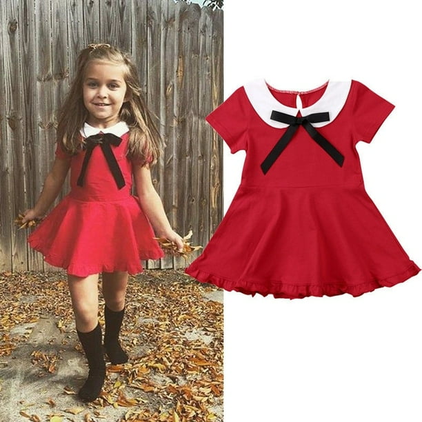 Kids Girl Baby Toddler Ruffle Tutu Princess Dress Birthday Pageant Dress Clothes